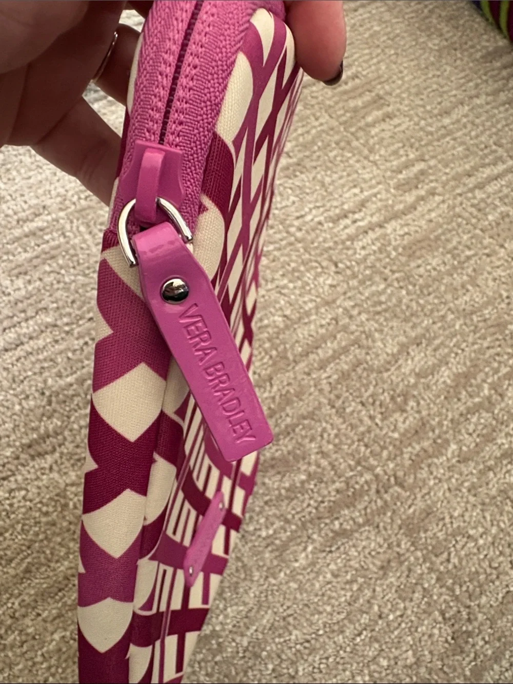 Vera Bradley Fuchsia & Magenta Lattice Tablet Sleeve